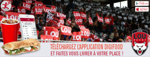 Publicité pour l'application Digifood, "faites vous livrer à votre place"